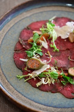 Lezzetli yiyeceklerin yakın görüntüsü