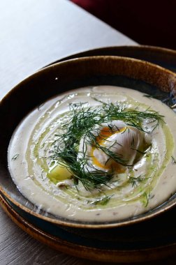 Kasede lezzetli bir çorba.