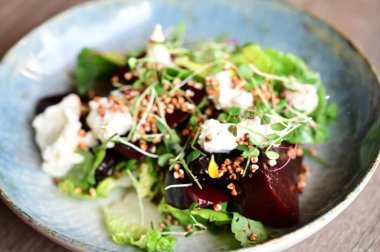 Lezzetli yiyeceklerin yakın görüntüsü