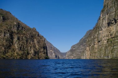 Inside Sumidero Canyon near Tuxtla Gutierrez in Chiapas, Mexico clipart