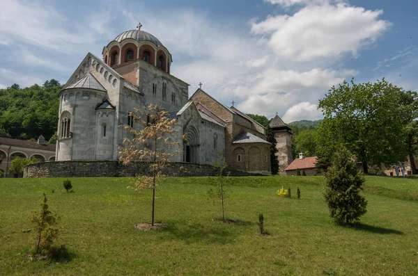 Studenicaklostret Talet Serbiska Ortodoxa Kloster Belägna Nära Staden Kraljevo — Stockfoto
