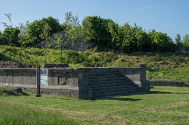 Gamzigrad - antik Roma karmaşık saraylar ve tapınaklar Felix Romuliana, Sırbistan