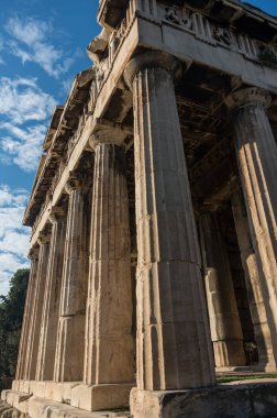 Tapınak hephaestus antik agora, Atina, Yunanistan