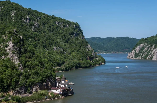 Mraconia Monastery - Danube gorge, Danube in Djerdap (Iron gates) national park, Serbia, Romania