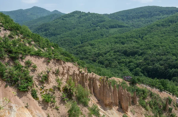 Landschaft Der Felsformation Djavolja Varos Teufelsstadt Süden Serbiens — Stockfoto