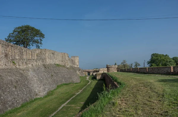 Fortress Walls Zindan Gate Kapija Complex Kalemegdan Fortress Belgrade Serbia — Stock Photo, Image
