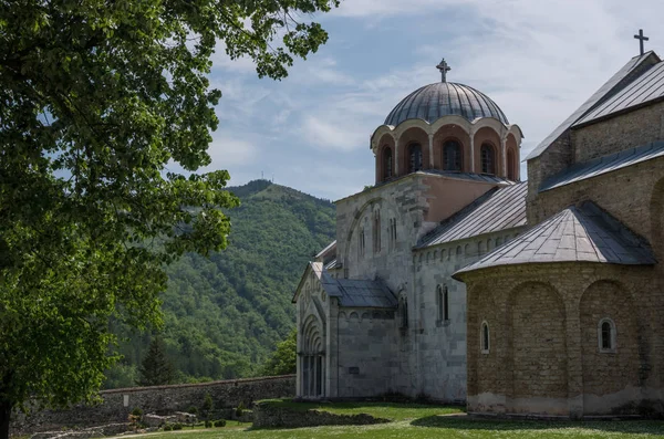 Studenicaklostret Talet Serbiska Ortodoxa Kloster Belägna Nära Staden Kraljevo — Stockfoto