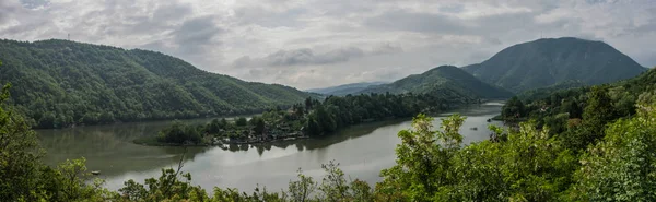 Ovcar Kablar Gorge Panorama Západní Morava River Srbsko — Stock fotografie