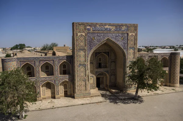 Медресе Модари Хан Комплексе Кош Медресе Бухара Узбекистан Азия Великий — стоковое фото
