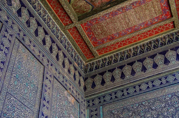 Khiva Uzbekistán Mayo 2015 Detalles Tosh Hovl Palace Harem Courtyard — Foto de Stock