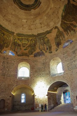 Thessaloniki, Türkiye-Ocak 3,2018: Galerius Rotunda içinde