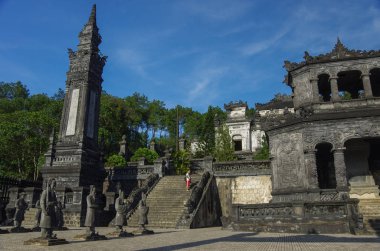 Hue, Vietnam - Ocak 5,2015 - imparatorluk Khai Dinh mezar Hue, Vietnam için