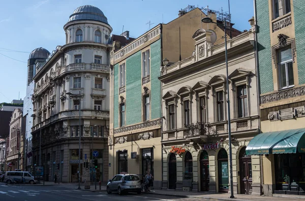 Belgrad Serbien Mai 2018 Straße Zentrum Von Belgrad Einem Sonnigen — Stockfoto
