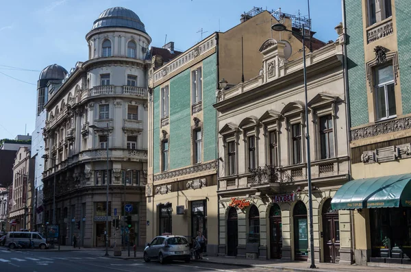 Belgrado Serbia Mayo 2018 Calle Centro Ciudad Belgrado Soleado Día — Foto de Stock