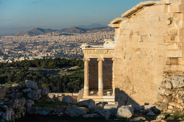 Tempel Der Athena Nike Auf Der Akropolis Athens — Stockfoto