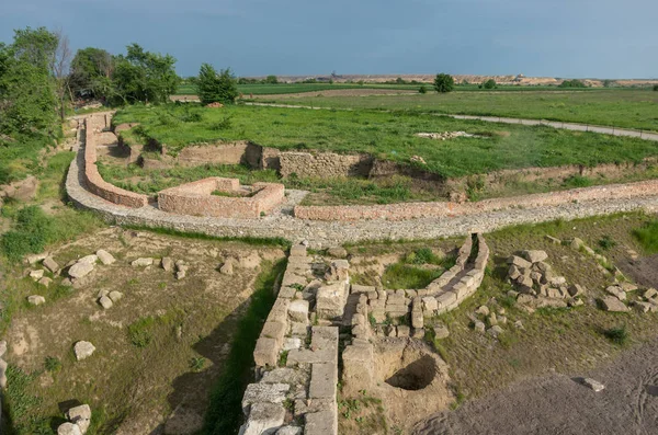 Excavación Las Ruinas Murales Una Ciudad Romana Viminacium Sitio Arqueológico — Foto de Stock