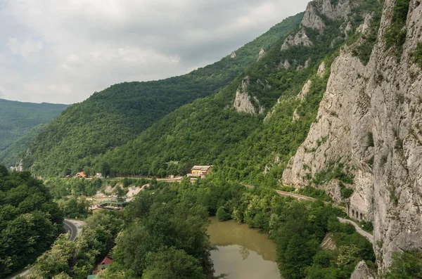 Ovcar Kablar Gorge Panorama Západní Morava River Srbsko — Stock fotografie