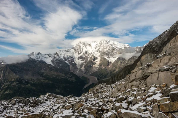 Nézd Monte Rosa Hegy Monte Moro Hágó Közelében Macugnaga Olaszország — Stock Fotó