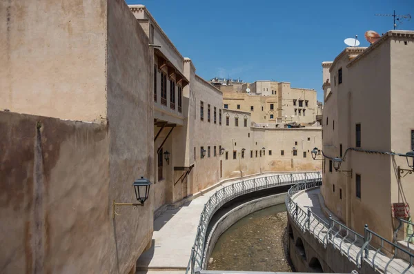 Fez Marruecos Mayo 2017 Oued Bou Khrareb Río Centro Fez — Foto de Stock