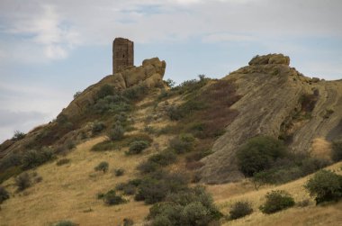 David Gareja,: Kakheti, Georgia bulunan bir kaya kesme Gürcü Ortodoks Manastırı karmaşık yakınındaki Georgia-Azerbaycan sınırında kule.