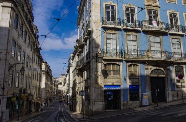 Mimari eski şehir Lizbon, Portekiz.