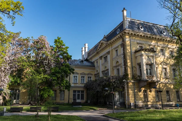 국립 미술관 및 소피아 불가리아의 이전 왕 궁전에 있는 Etnographic 박물관 학과. 궁전은 1880 년에 지어진 — 스톡 사진