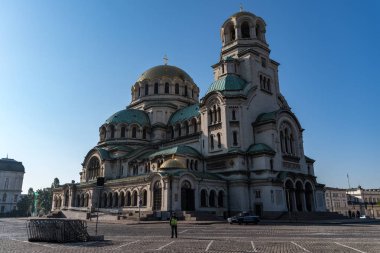 Sofya 'nın şehir merkezindeki Alexander Nevsky Katedrali, Bulgaristan