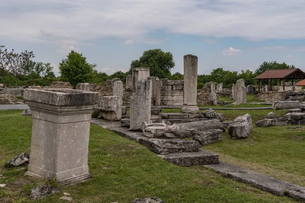 Nikopolis ad Istrum Ruinas de la antigua ciudad de Roma en Bulgaria, cerca de Veliko Tarnovo . — Foto de Stock