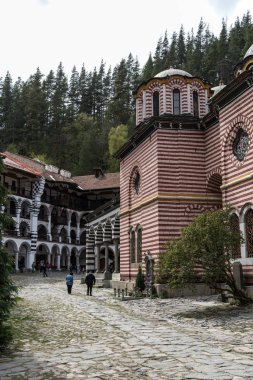 Smolny Katedrali'nin arka planına karşı Büyük Peter Köprüsü. Saint-Petersburg, Rusya Federasyonu