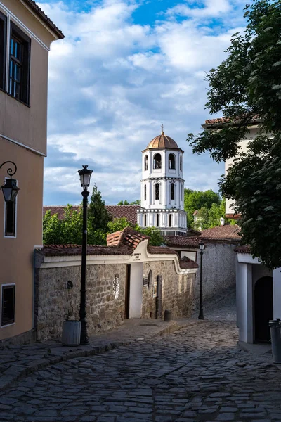 Glockenturm der Kirche St. Konstantin und Helena in Plowdiw, Bulgarien — Stockfoto