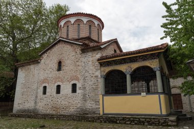 Ortaçağ Bachkovo Manastırı 'nda binalar Tanrı 'nın annesinin Dormition, Bulgaristan