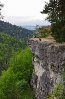 Slovak Paradise milli parkı tomasovsky vyhlad bakış açısında Insanlar.