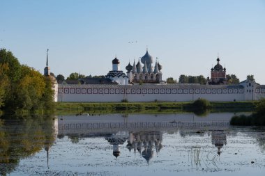 Tikhvin Varsayım (Bogorodichny Uspensky) Tikhvin Manastırı. Leningrad bölgesi. Rusya