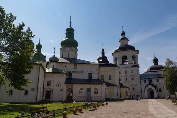 Assumption Cathedral and other temples of the Kirillo-Belozersky Monastery, Vologda Region, Russia — Stock Photo, Image