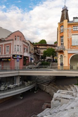 Plovdiv, Bulgaristan'ın merkezindeki Roma Stadyumu harabeleri.