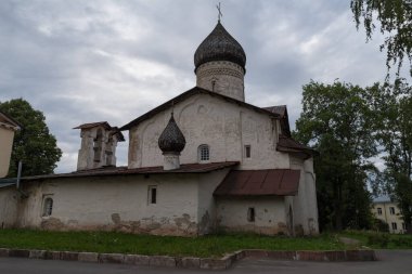 Pskov, Rusya 'daki eski Yükseliş Manastırı' nın İsa Yükselişi Kilisesi