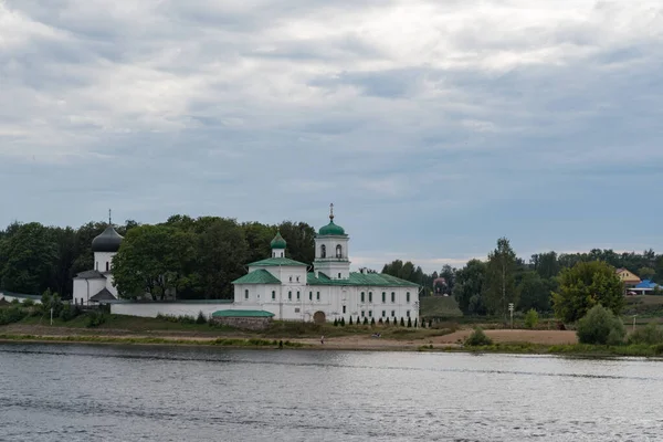 Monastero Mirozhsky Cattedrale Spaso Preobrazhensky Xii Secolo Chiesa Stefanovskaya Xvii — Foto Stock