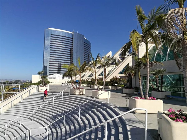 Amphitheater Stairs Modern Buildings Convention Center San Diego — Stock Photo, Image