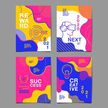 yıllık rapor 2020,2021 ,gelecek, iş, şablon düzeni desig