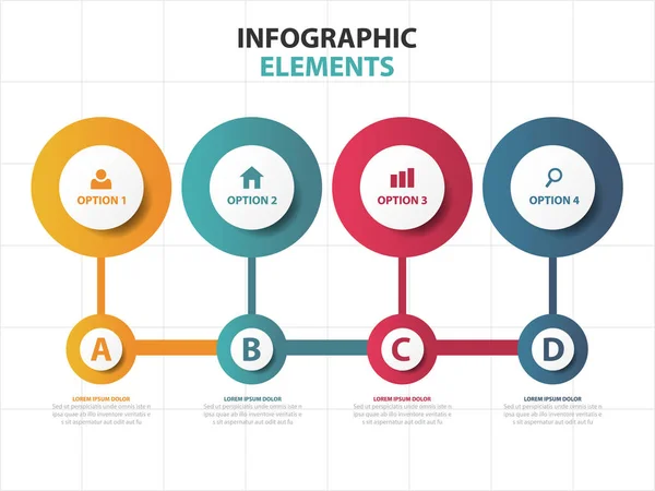 Abstract business colorato Elementi infografici , Illustrazione Stock