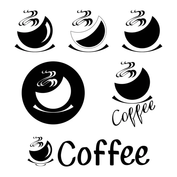 Coffee Logotype Stylized Coffee Cup Icon Vector Illustratio — Stock Vector