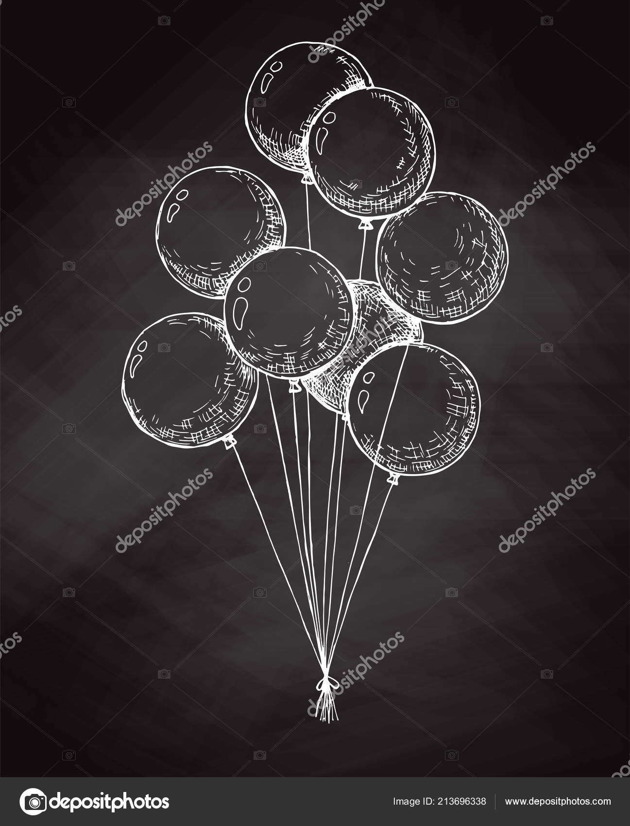 Balloon String Illustrations & Vectors