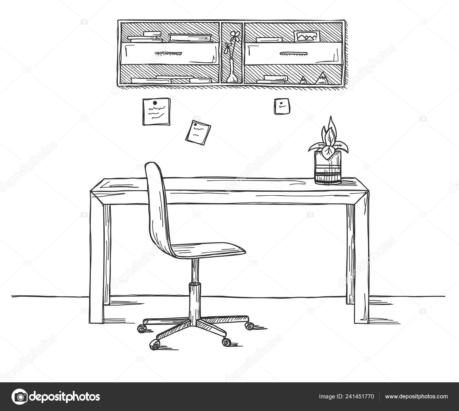 Office Sketch Clipart PNG, Vector, PSD, and Clipart With Transparent  Background for Free Download | Pngtree