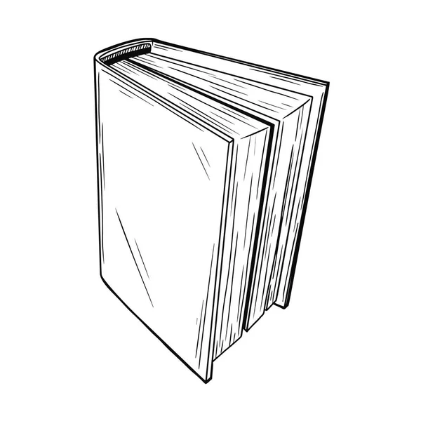 Libro de bocetos realista. El libro está aislado sobre un fondo blanco. Vector — Archivo Imágenes Vectoriales