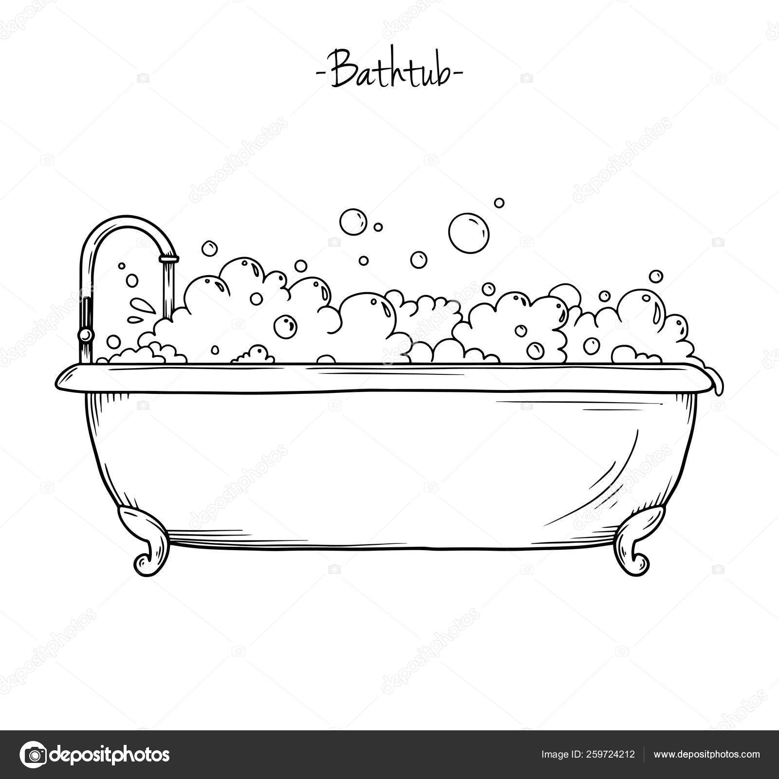 Bubble Bath Illustration