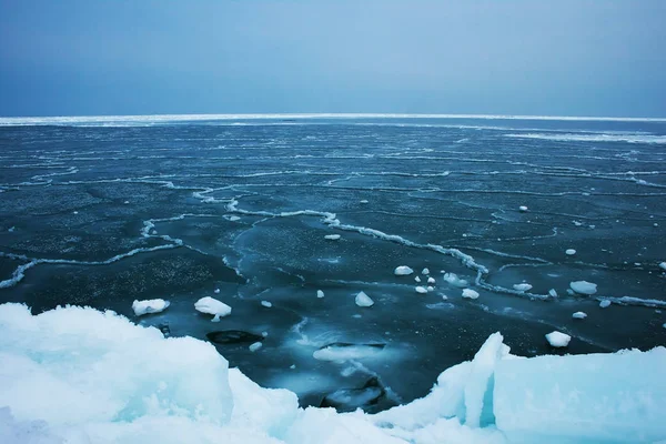 凍った海の氷の融解 — ストック写真