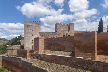 Nazari eski Alcazaba Alhambra, Granada, Andalucia