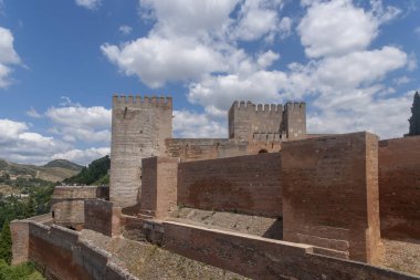 Nazari eski Alcazaba Alhambra, Granada, Andalucia