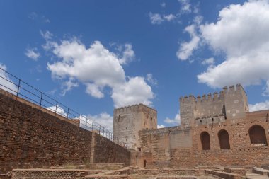 Nazari eski Alcazaba Alhambra, Granada, Andalucia