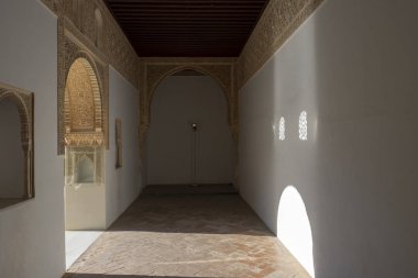 Alhambra, Granada, İspanya Nasrid sarayları mimarisini ayrıntılarını